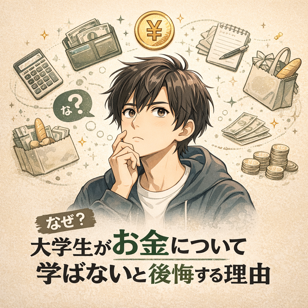 【大学生】お金を学ばないと後悔する理由